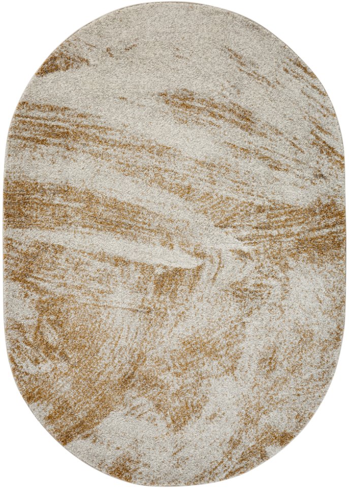 Ovaler Teppich mit melierter Musterung in beige - bpc living bonprix collection