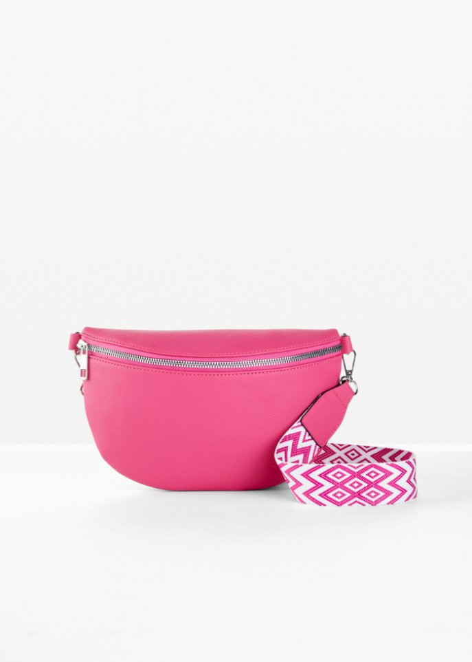 Bauchtasche mit austauschbarem Taschengurt in pink - bpc bonprix collection