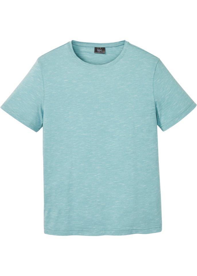 T-Shirt in blau von vorne - bpc bonprix collection