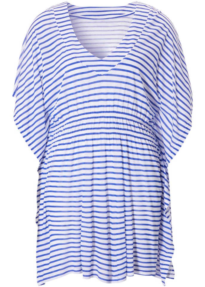 Strand Tunika-Kleid in blau von vorne - bpc selection