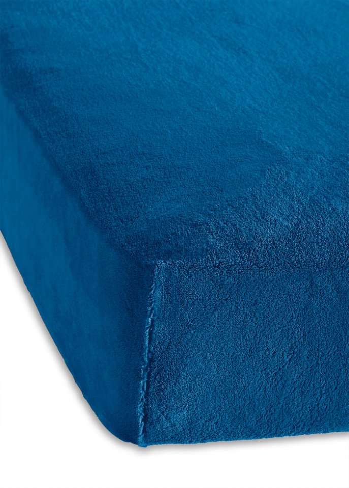Cashmere Touch Spannbettlaken in blau - bpc living bonprix collection