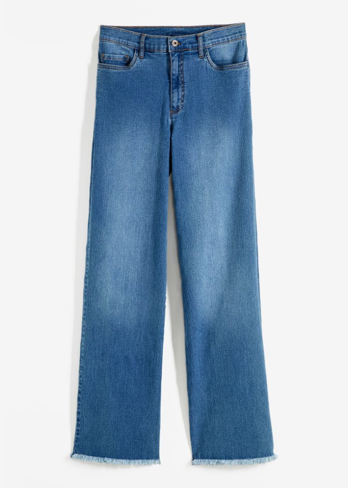 Marlene-Jeans  in blau von vorne - RAINBOW