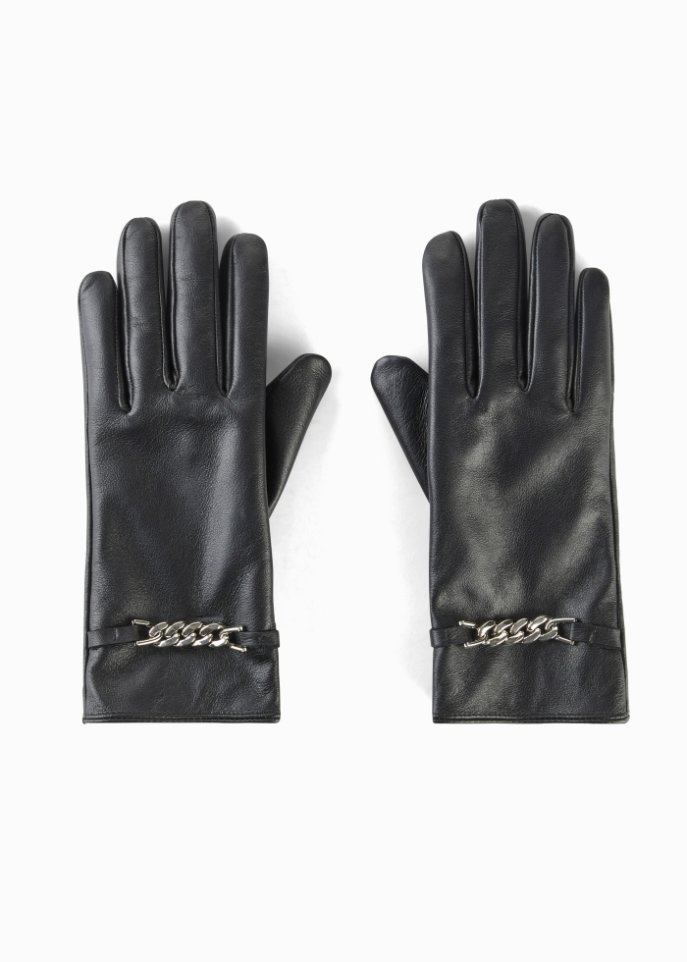 Lederhandschuhe in schwarz - bpc bonprix collection
