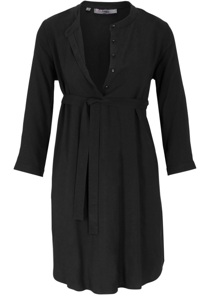 Umstands-Blusenkleid / Stillkleid in schwarz von vorne - bpc bonprix collection