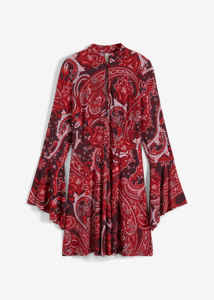 Kleid in rot von vorne - BODYFLIRT boutique