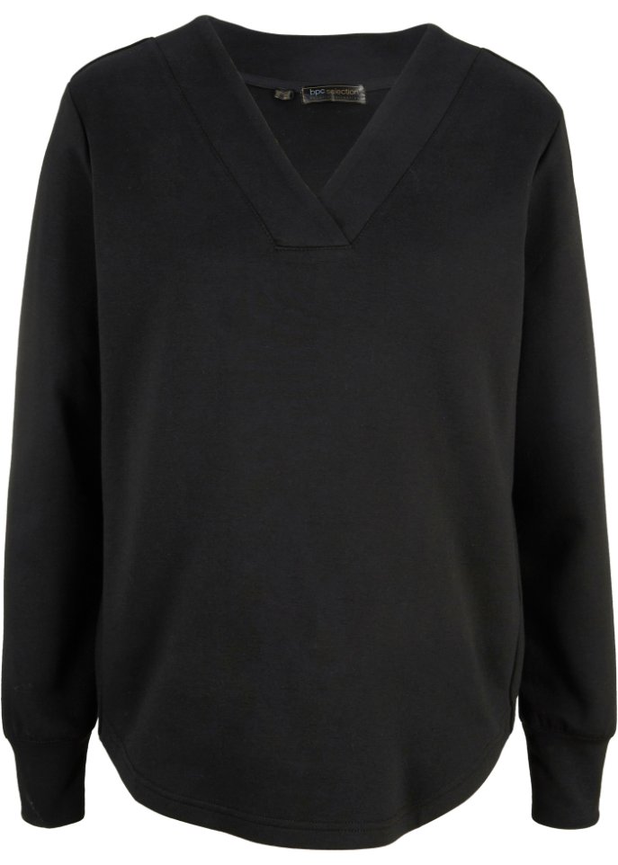 Sweatshirt in schwarz von vorne - bpc selection