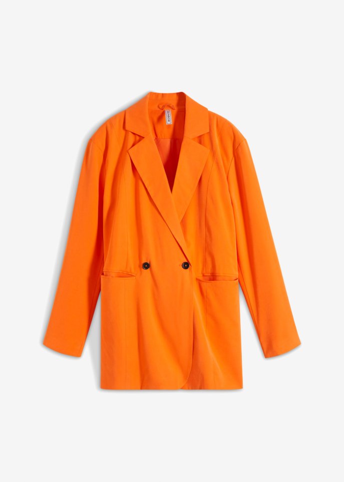 Long Blazer in orange von vorne - RAINBOW