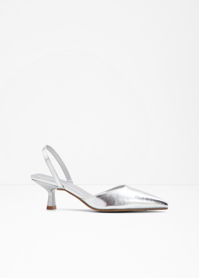 Sling Pumps in silber - RAINBOW