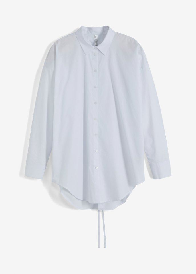 Hemd mit Schnürung am Rücken in weiß von vorne - RAINBOW