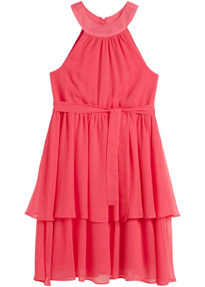 Festliches Mädchen Kleid  in pink von vorne - bpc bonprix collection