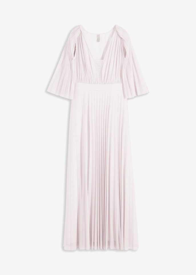 Plissée-Kleid in rosa von vorne - BODYFLIRT boutique