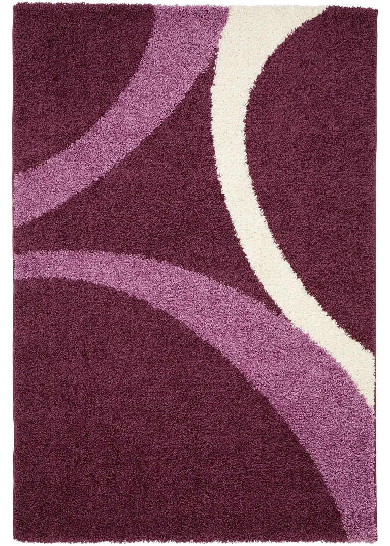 Hochflor Teppich mit modernem Muster in lila - bpc living bonprix collection Hochflor Teppich mit modernem Muster in lila - bpc living bonprix collection