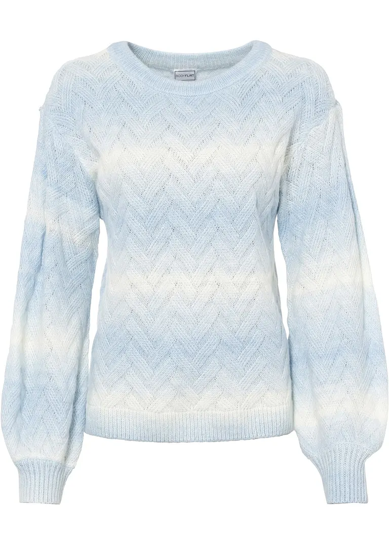 Boxy-Pullover in blau von vorne - bonprix Boxy-Pullover in blau von vorne - bonprix