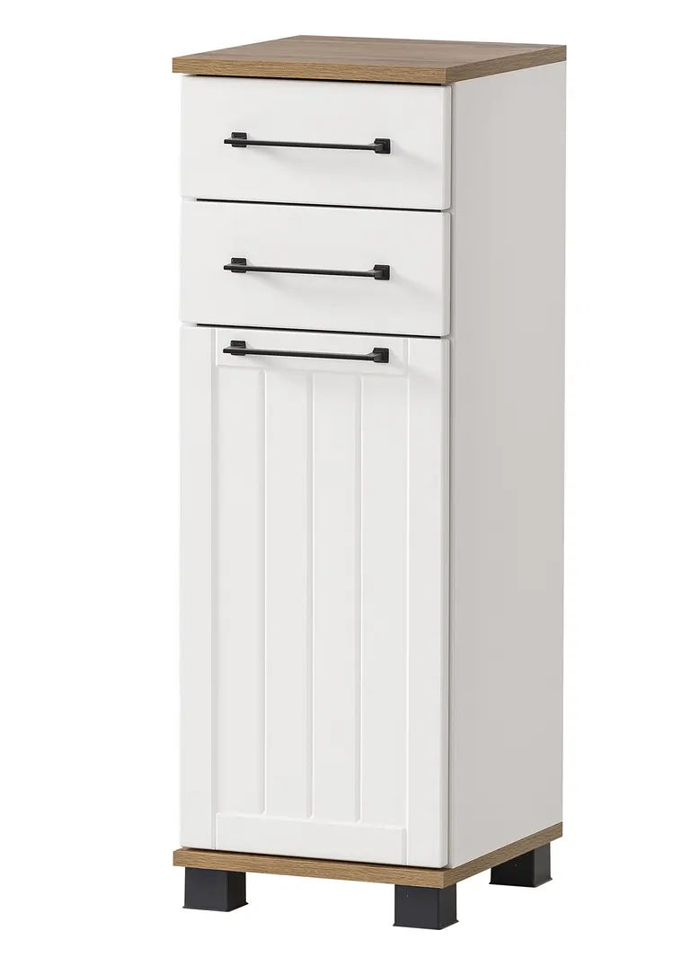 Badezimmer Schrank schmal in weiß von vorne - bpc living bonprix collection Badezimmer Schrank schmal in weiß von vorne - bpc living bonprix collection