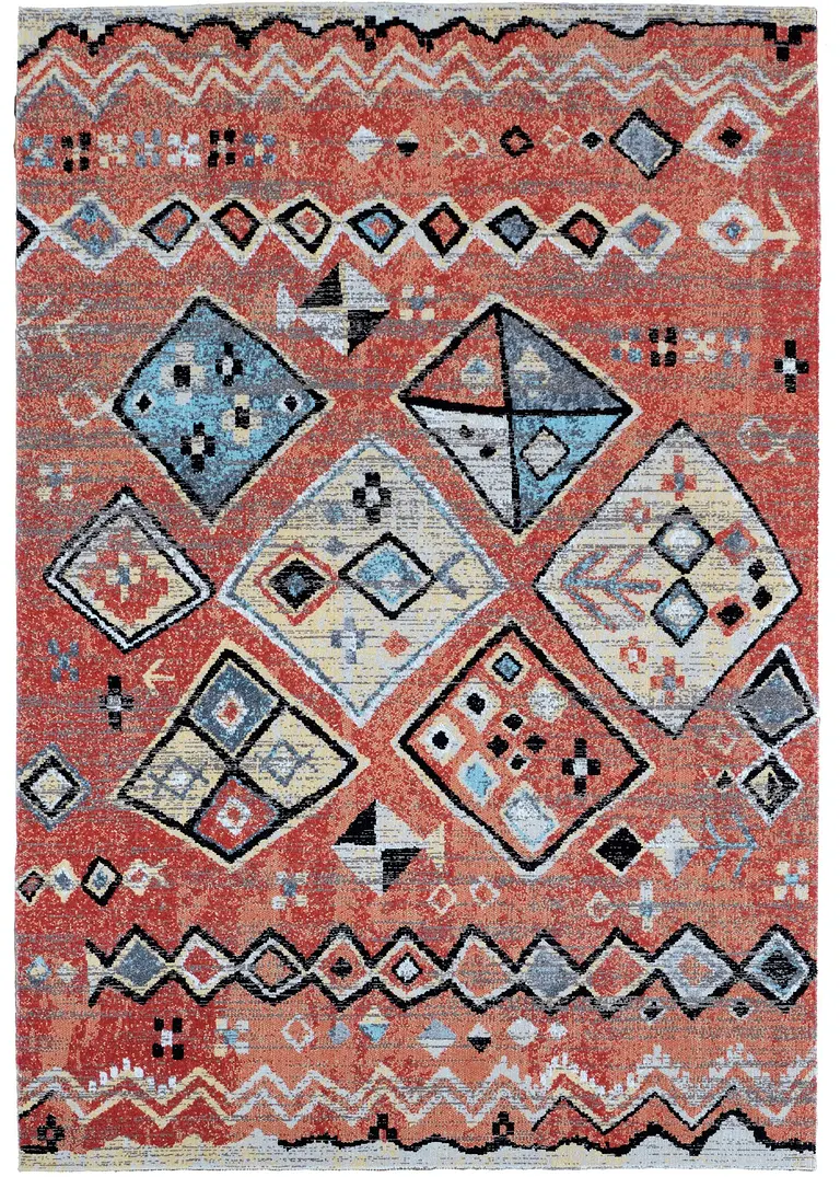 In-und Outdoor Teppich im Ethnostil in orange - bpc living bonprix collection In-und Outdoor Teppich im Ethnostil in orange - bpc living bonprix collection
