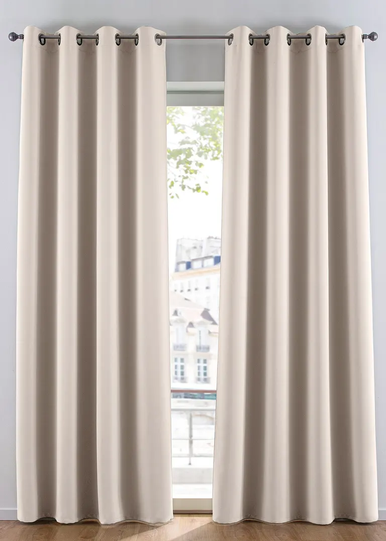 Abdunkelnder Vorhang, in vielen Größen (1er Pack) in beige - bonprix Abdunkelnder Vorhang, in vielen Größen (1er Pack) in beige - bonprix