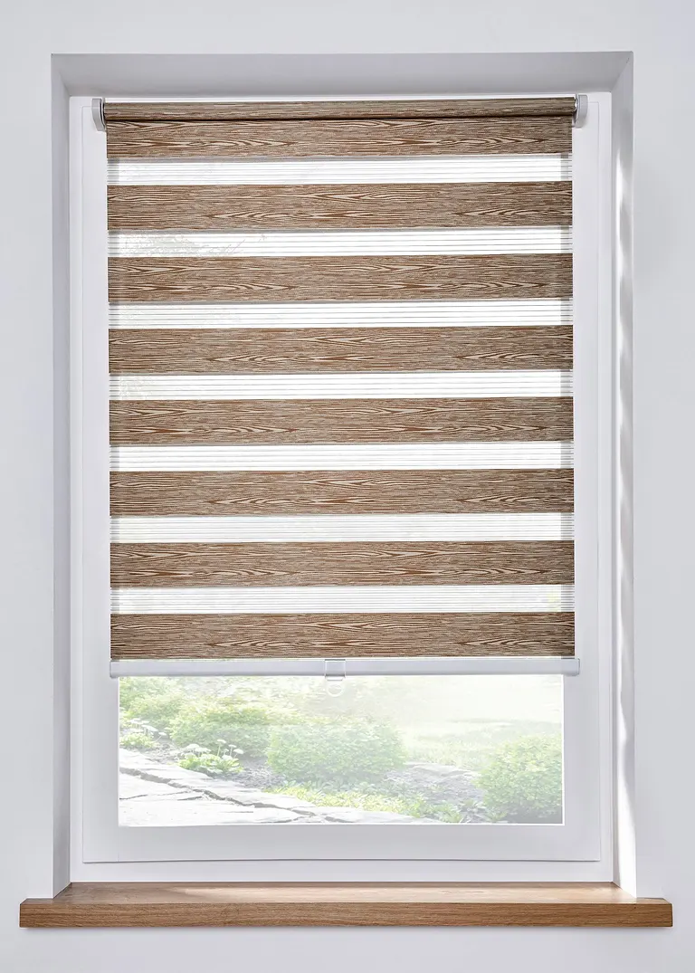 Doppelrollo mit Holz Optik in braun - bpc living bonprix collection Doppelrollo mit Holz Optik in braun - bpc living bonprix collection