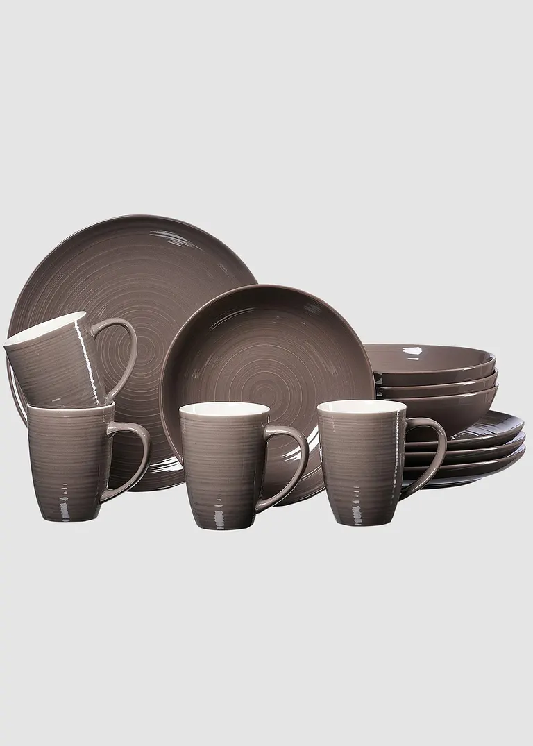 Ritzenhoff & Breker Geschirr-Set (12-tlg. Set) in braun - Ritzenhoff & Breker Ritzenhoff & Breker Geschirr-Set (12-tlg. Set) in braun - Ritzenhoff & Breker