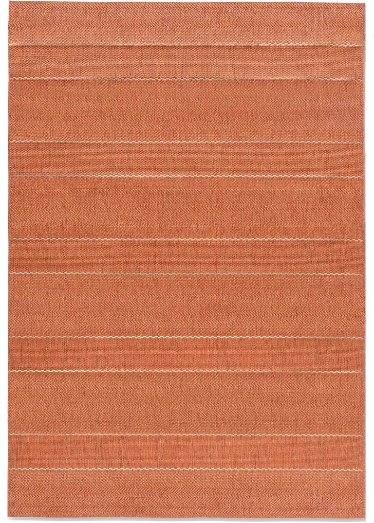 In- und Outdoor Teppich mit dezenten Streifen in orange - bpc living bonprix collection In- und Outdoor Teppich mit dezenten Streifen in orange - bpc living bonprix collection