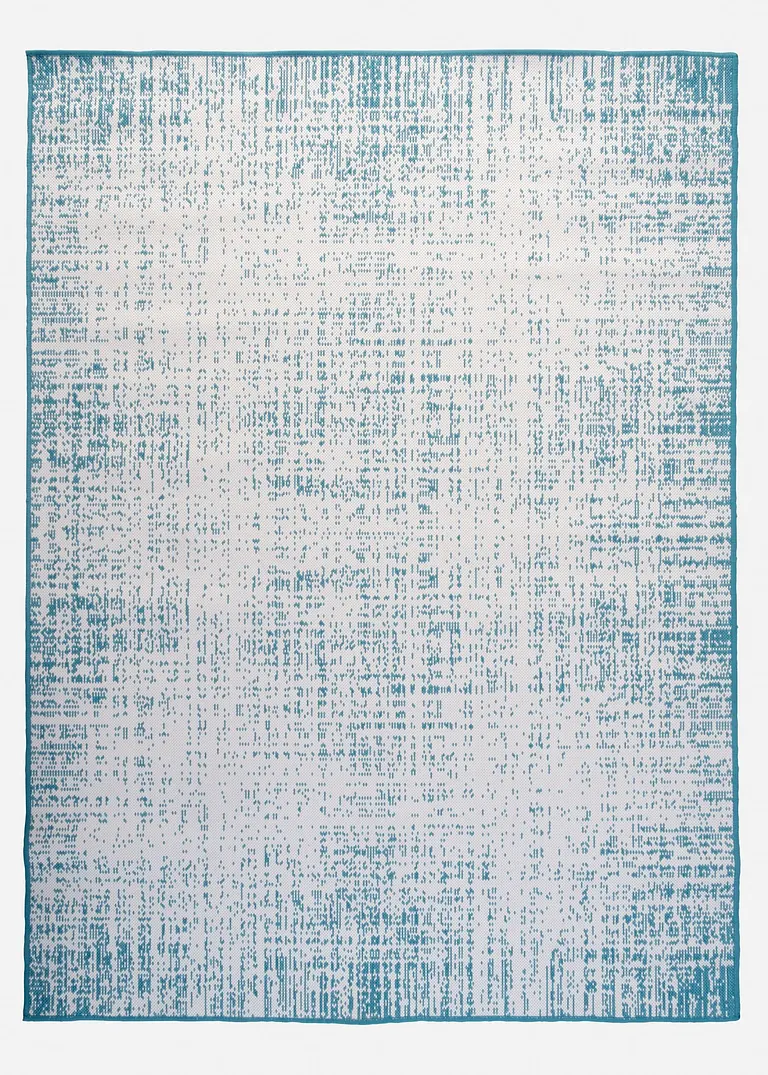In- und Outdoor Wende-Teppich mit moderner Musterung in blau von vorne - bonprix In- und Outdoor Wende-Teppich mit moderner Musterung in blau von vorne - bonprix