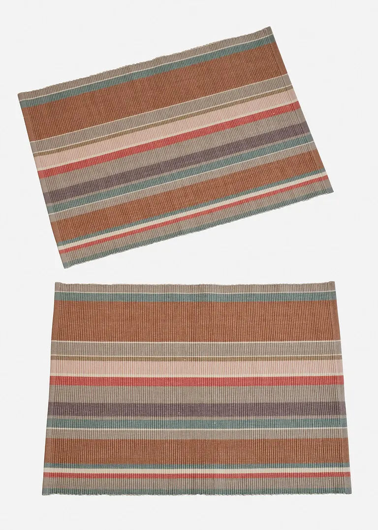 Bio Baumwoll Tischset (4er Pack) in bunt von vorne - bonprix Bio Baumwoll Tischset (4er Pack) in bunt von vorne - bonprix
