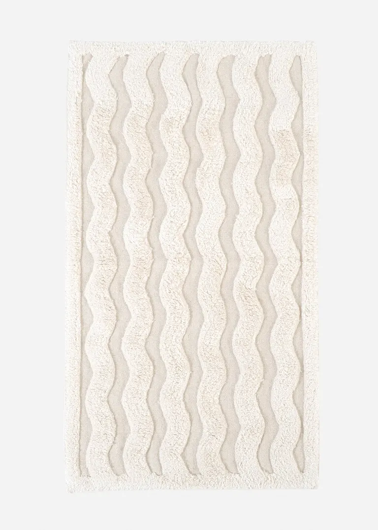 Badematte mit Wellen Design in beige - bonprix Badematte mit Wellen Design in beige - bonprix