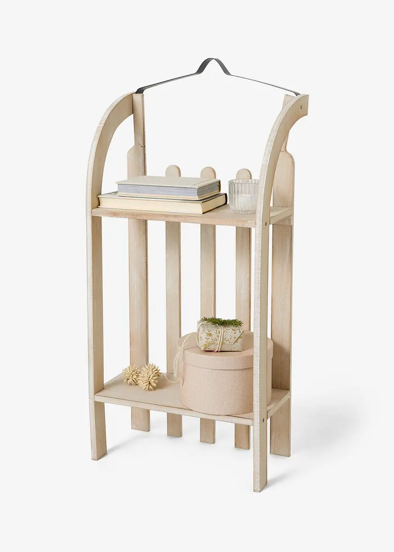 Regal in Schlittenform in beige von vorne - bonprix Regal in Schlittenform in beige von vorne - bonprix
