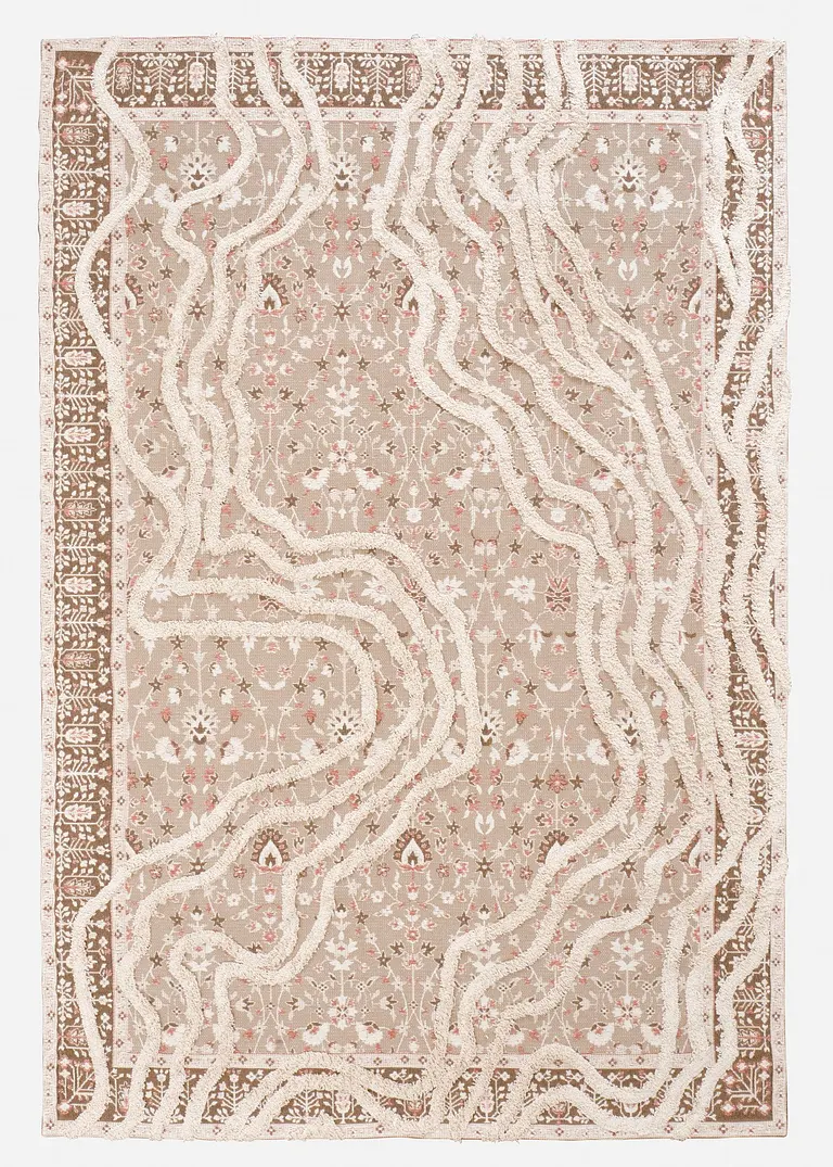 Teppich in moderner Musterung in braun von vorne - bonprix Teppich in moderner Musterung in braun von vorne - bonprix