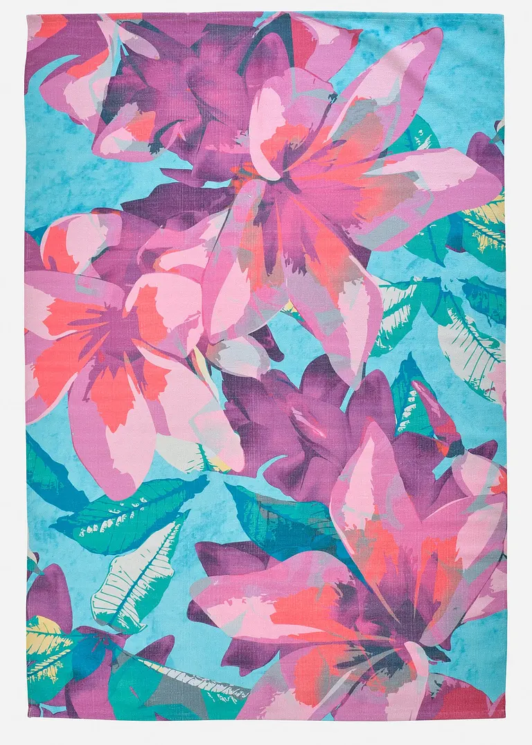 In-und Outdoor Teppich mit Blumenmotiv in bunt von vorne - bonprix In-und Outdoor Teppich mit Blumenmotiv in bunt von vorne - bonprix