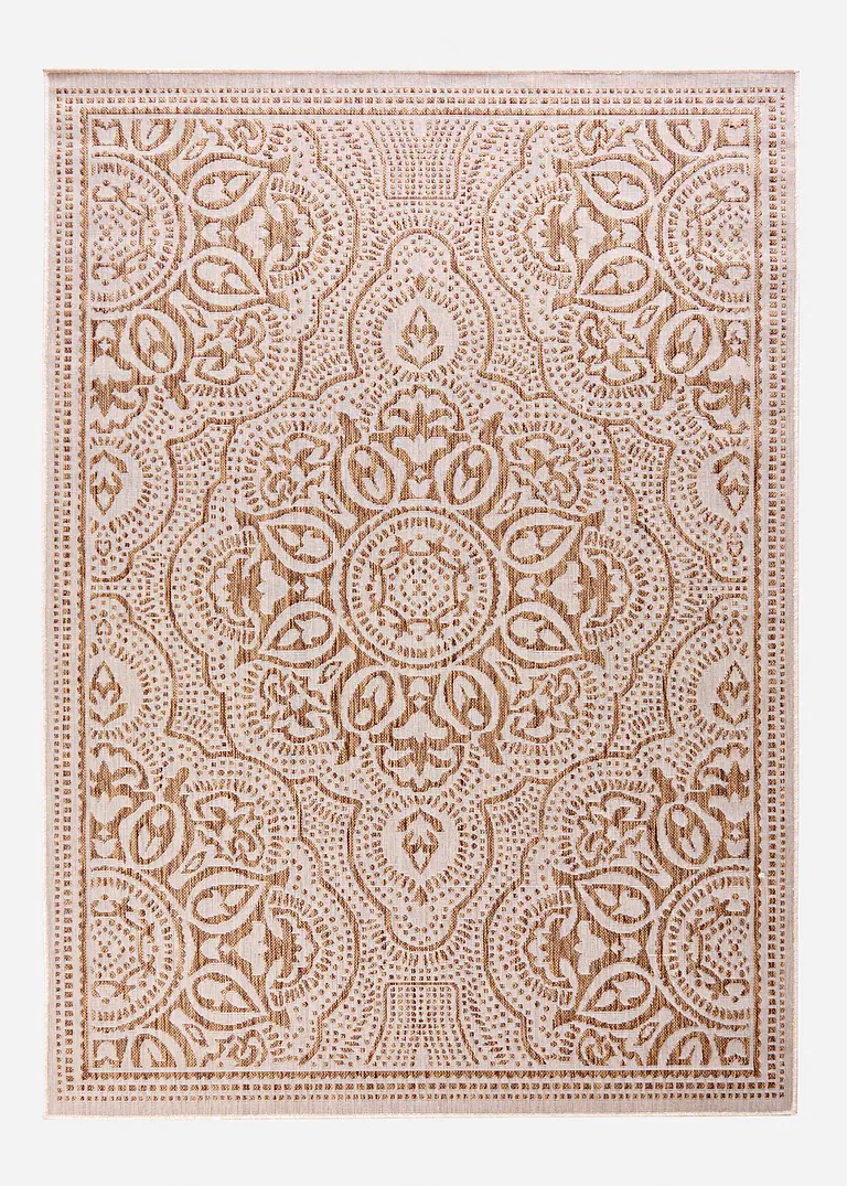 In-und Outdoor Teppich mit orientalischer Musterung in braun - bonprix In-und Outdoor Teppich mit orientalischer Musterung in braun - bonprix