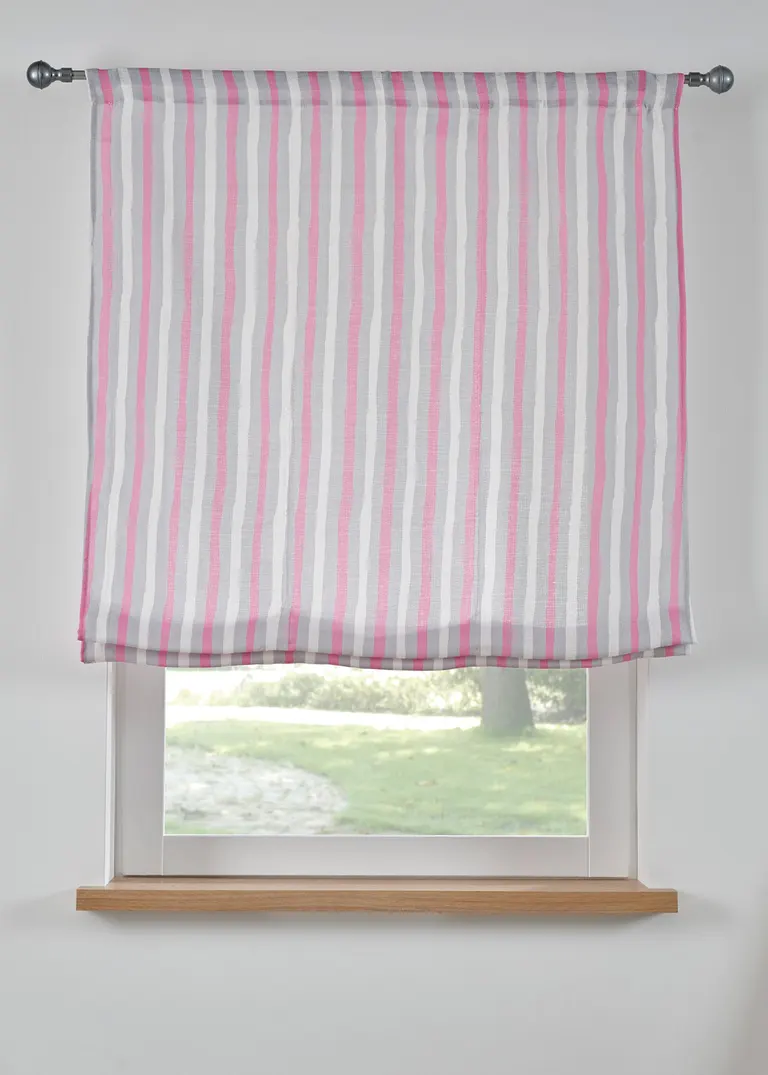 Faltrollo mit Längsstreifen in grau - bonprix Faltrollo mit Längsstreifen in grau - bonprix