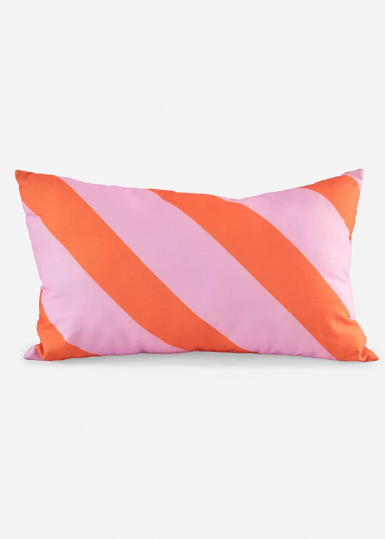 Kissen mit Streifen in rosa von vorne - bonprix Kissen mit Streifen in rosa von vorne - bonprix