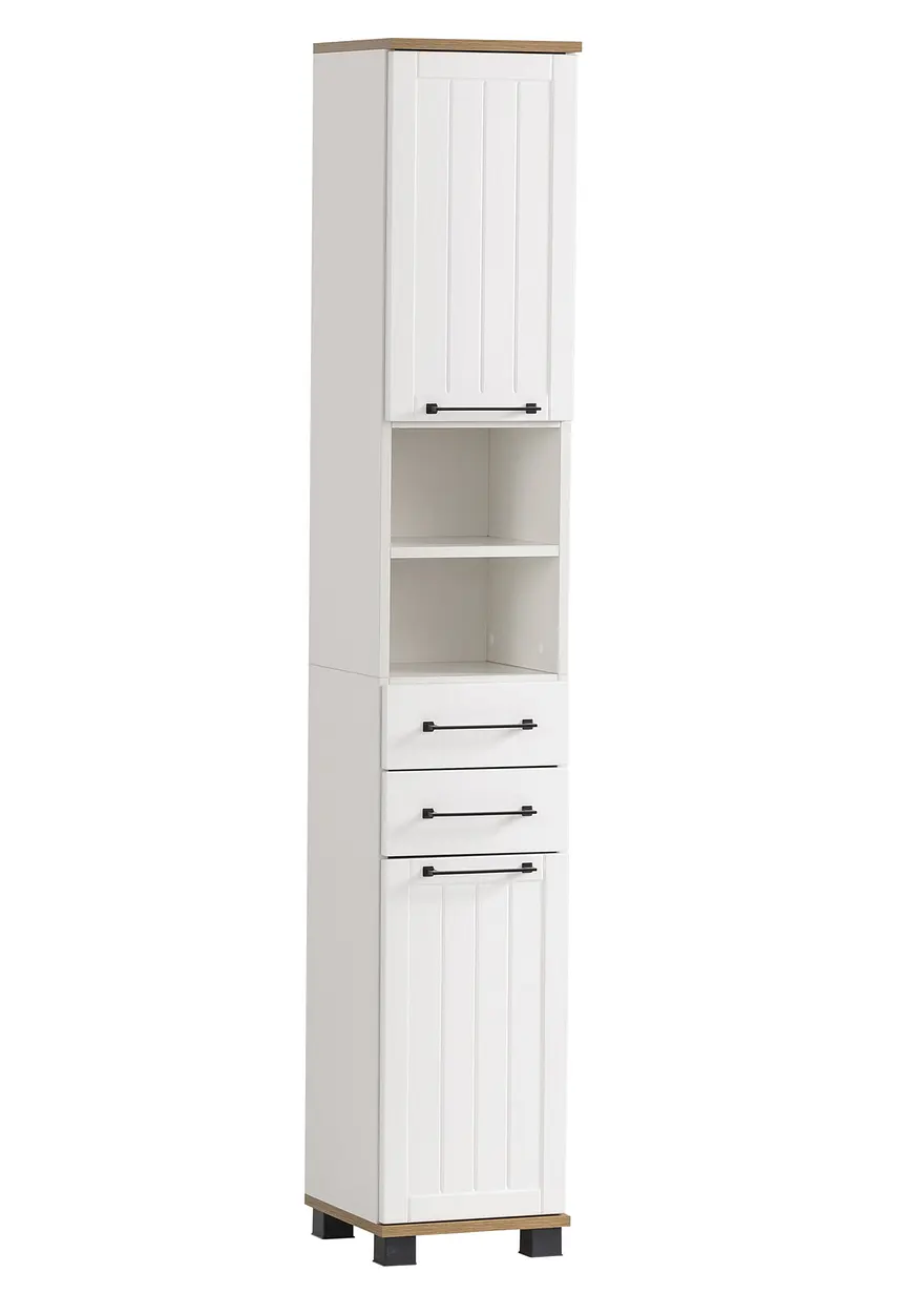 Badezimmer Hochschrank in weiß von vorne - bpc living bonprix collection Badezimmer Hochschrank in weiß von vorne - bpc living bonprix collection