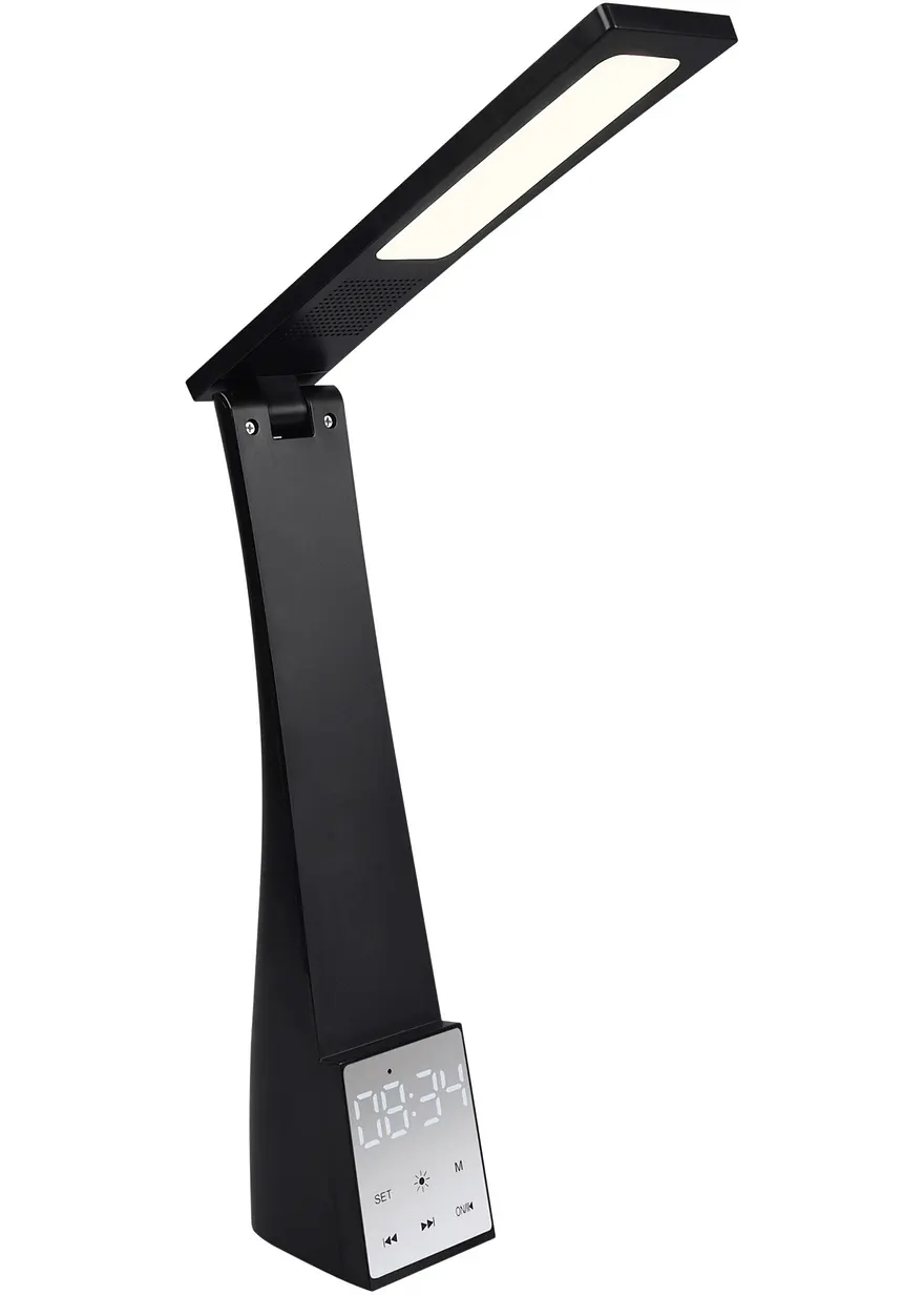 Tischleuchte mit Wecker und USB Anschluss in schwarz - bpc living bonprix collection Tischleuchte mit Wecker und USB Anschluss in schwarz - bpc living bonprix collection