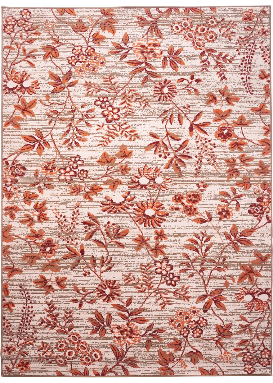 Teppich mit Blumen in orange - bpc living bonprix collection Teppich mit Blumen in orange - bpc living bonprix collection
