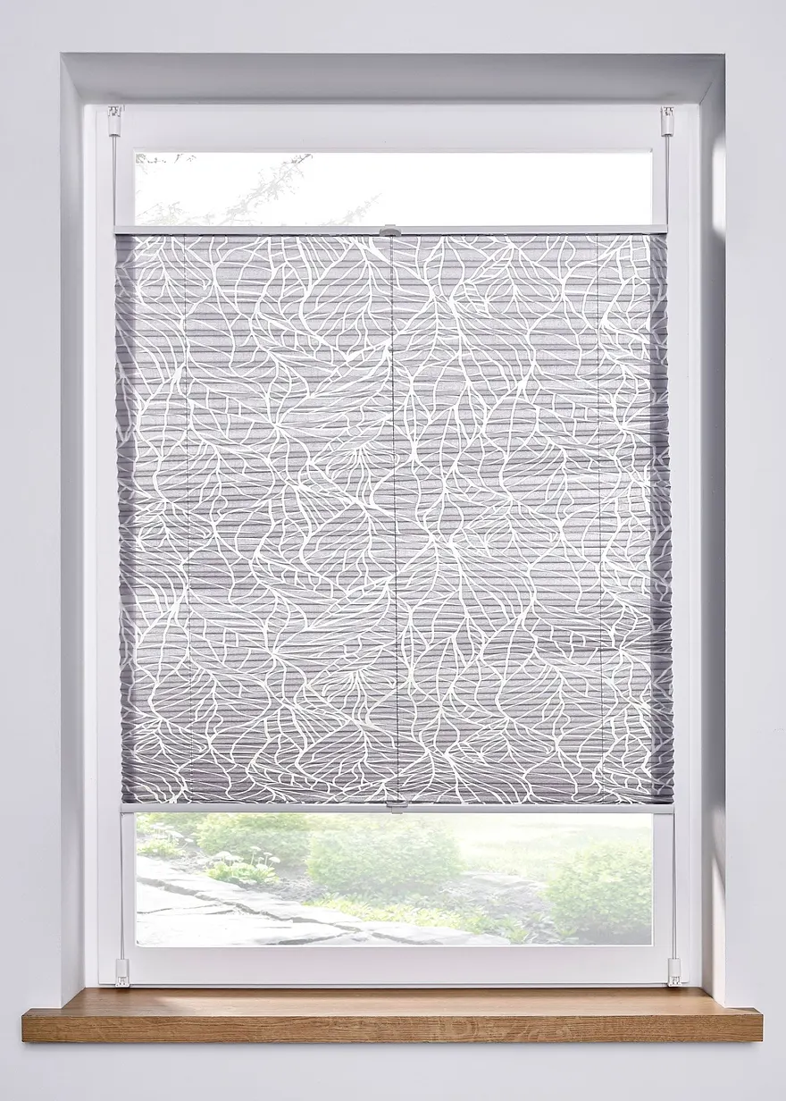 Ausbrenner Plissee mit Blättern - bpc living bonprix collection Ausbrenner Plissee mit Blättern - bpc living bonprix collection