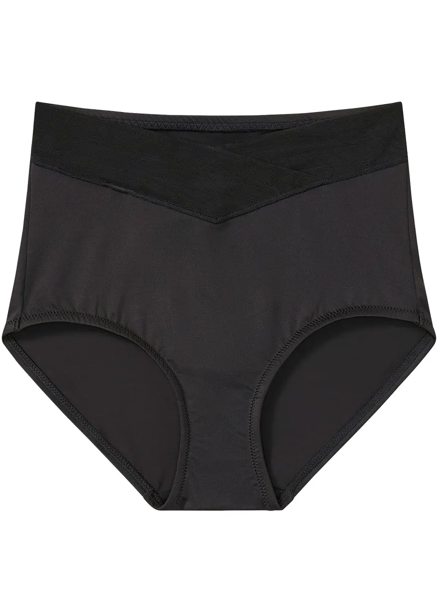 Shape Slip mit mittlerer Formkraft in schwarz von vorne - bonprix Shape Slip mit mittlerer Formkraft in schwarz von vorne - bonprix