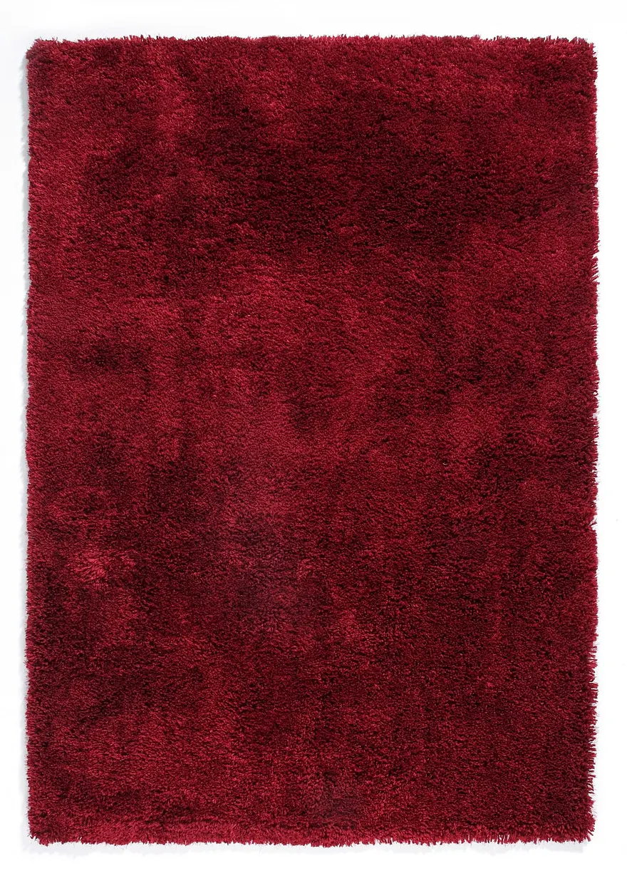 Hochflor Teppich mit besonders dichtem Flor in rot - bonprix Hochflor Teppich mit besonders dichtem Flor in rot - bonprix