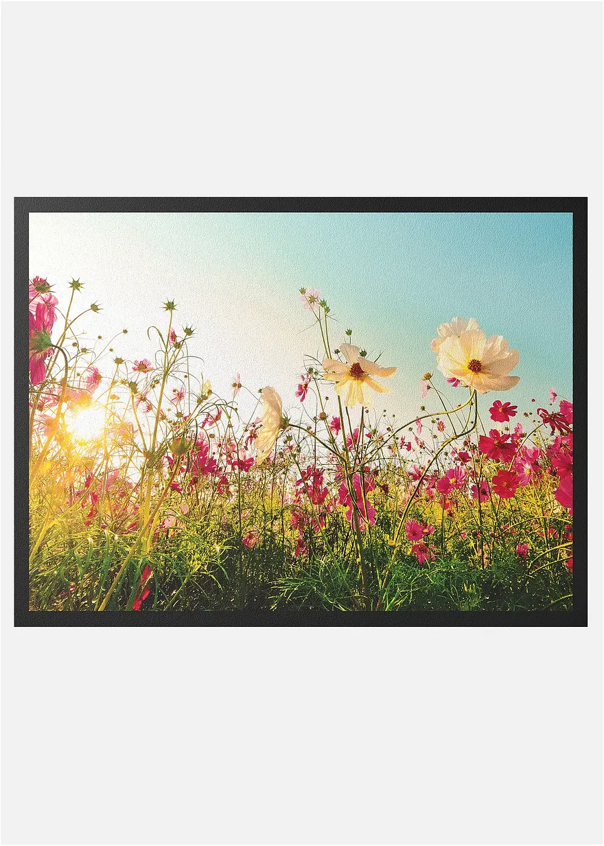 Fußmatte mit Blumenwiese in bunt - bonprix Fußmatte mit Blumenwiese in bunt - bonprix