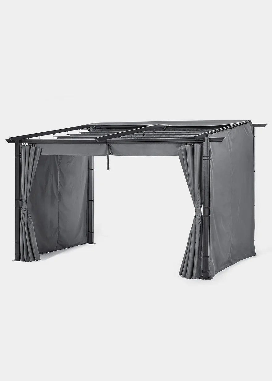 Sichtschutzwände für Pavillon Wandbefestigung (3-tlg.Set) in grau von vorne - bonprix Sichtschutzwände für Pavillon Wandbefestigung (3-tlg.Set) in grau von vorne - bonprix