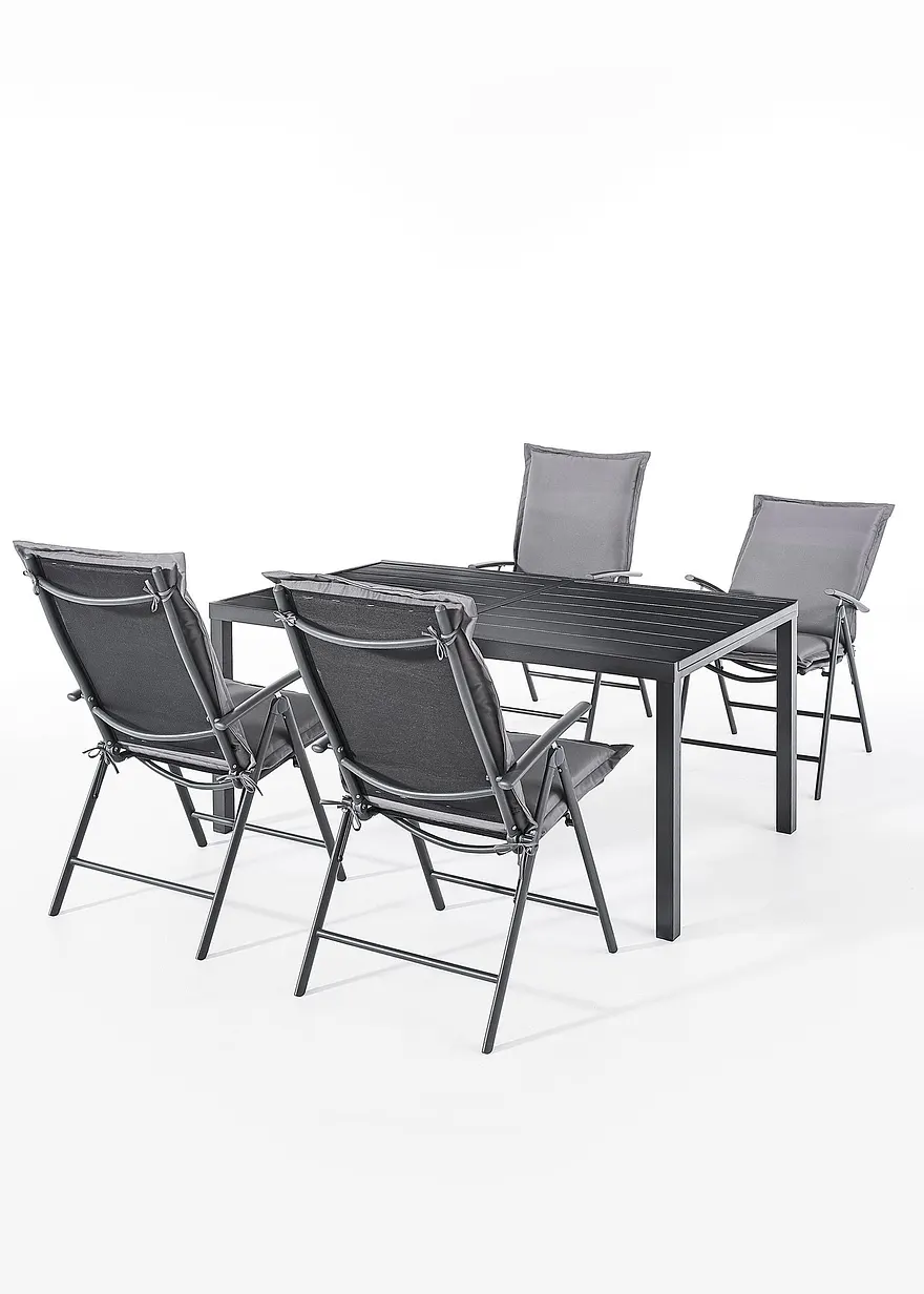 Gartenmöbel Set (5-tlg.Set) in grau - bpc living bonprix collection Gartenmöbel Set (5-tlg.Set) in grau - bpc living bonprix collection