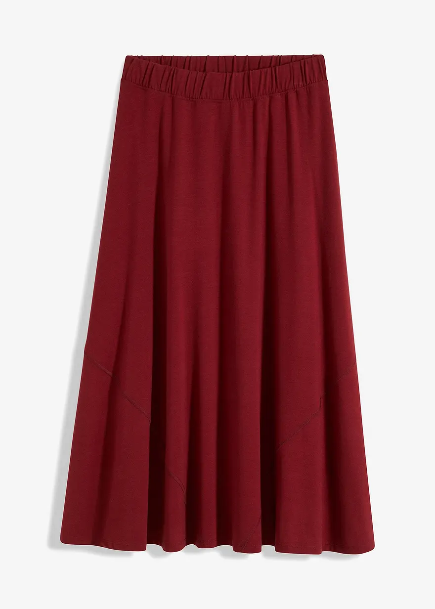 ausgestellter Jersey-Rock in rot von vorne - bonprix ausgestellter Jersey-Rock in rot von vorne - bonprix