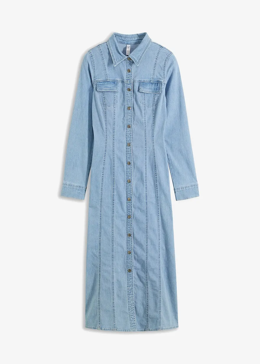 Jeanskleid in blau von vorne - bonprix Jeanskleid in blau von vorne - bonprix