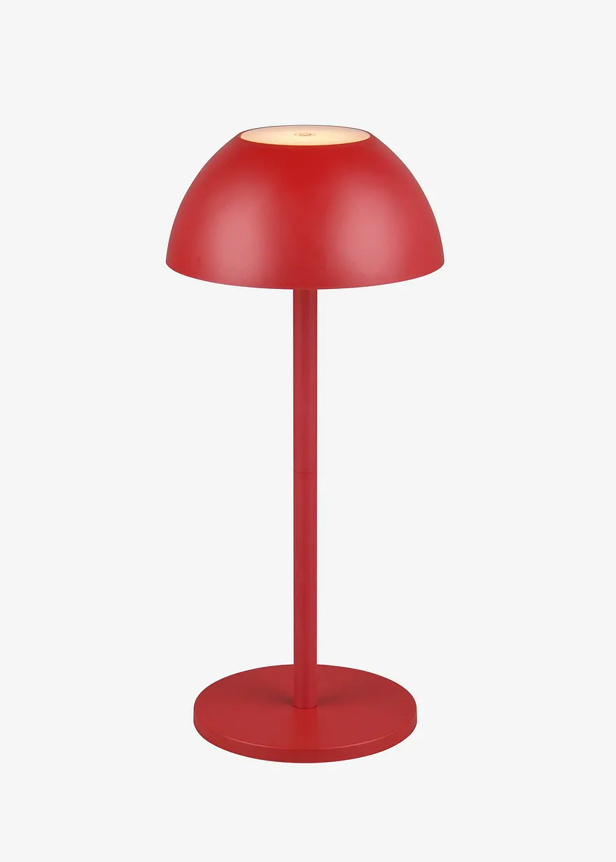 Trio Tischleuchte mit USB Anschluss in rot - Trio Leuchten Trio Tischleuchte mit USB Anschluss in rot - Trio Leuchten