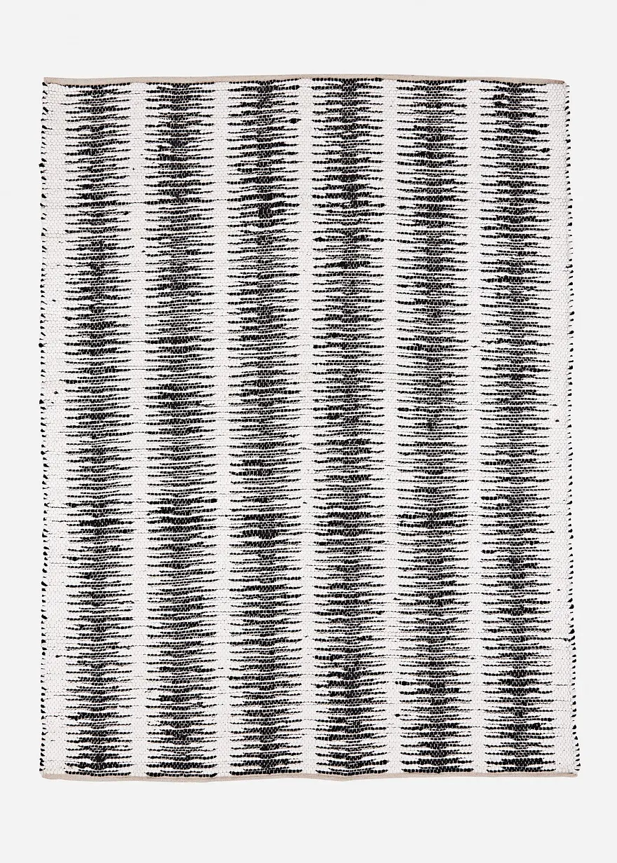 Kelim-Teppich mit moderner Musterung in grau von vorne - bonprix Kelim-Teppich mit moderner Musterung in grau von vorne - bonprix