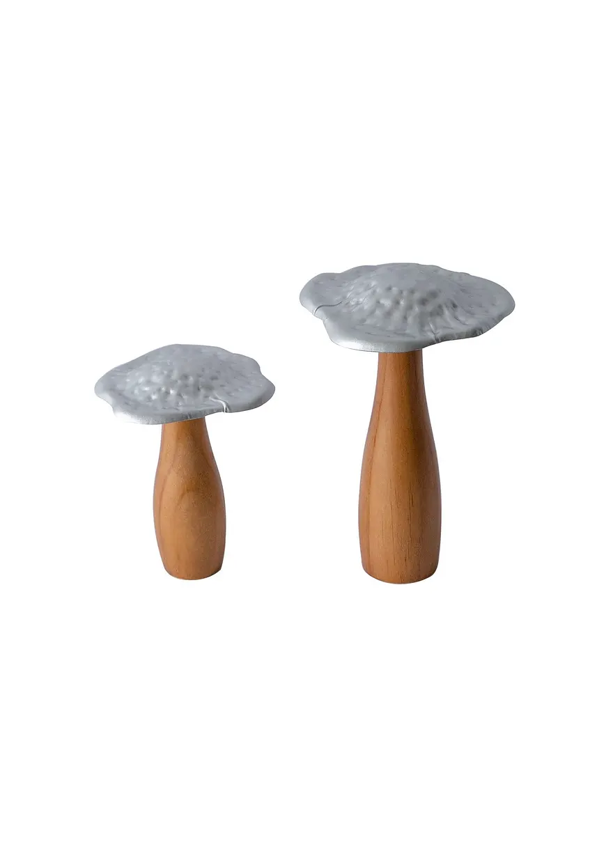 Deko-Objekt Pilze (2-tlg. Set) in braun - bonprix Deko-Objekt Pilze (2-tlg. Set) in braun - bonprix