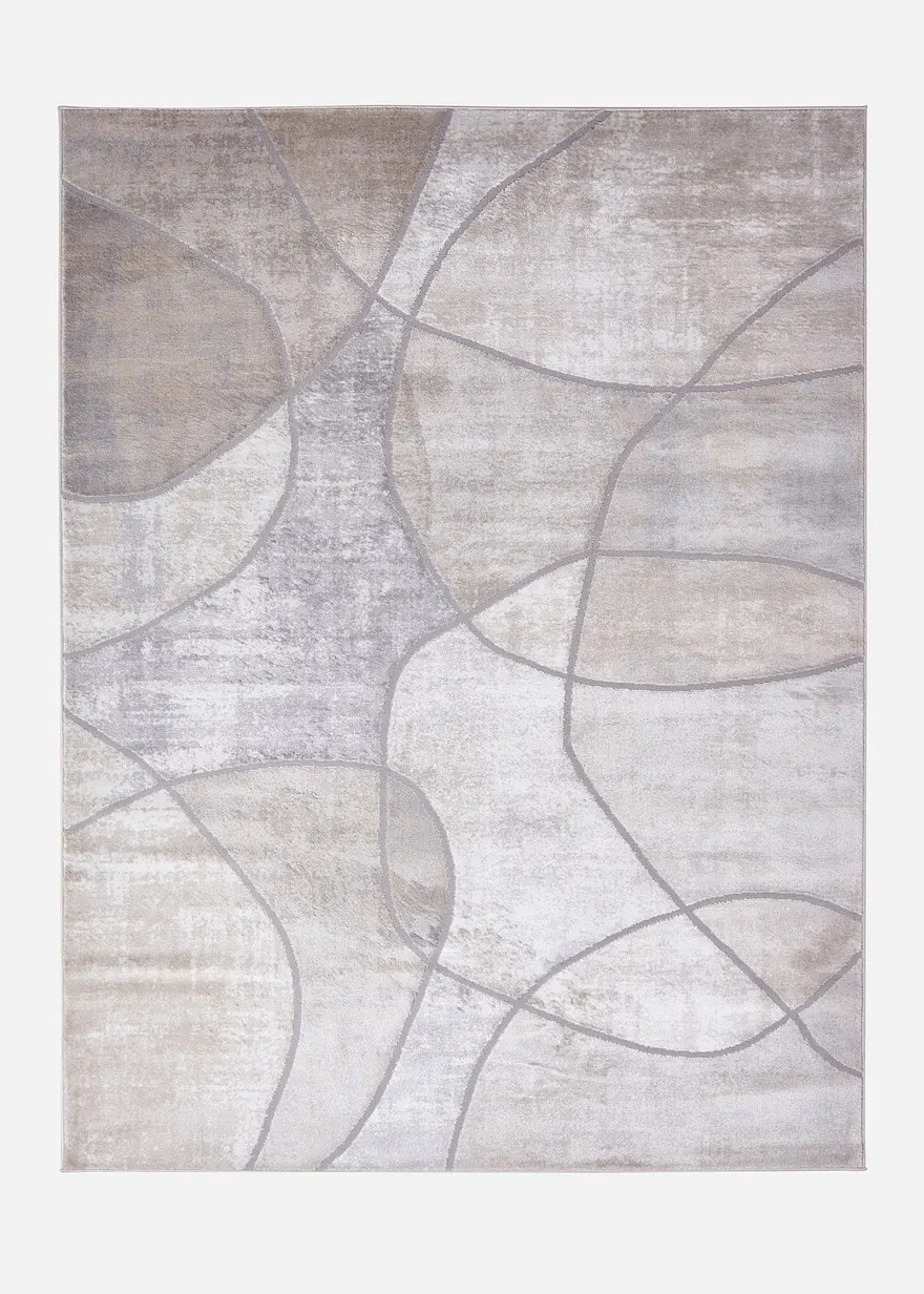 Teppich mit moderner Musterung in braun von vorne - bonprix Teppich mit moderner Musterung in braun von vorne - bonprix