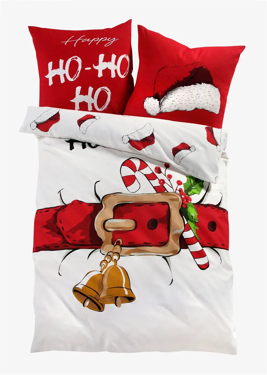 Wendebettwäsche mit weihnachtlichen Design in weiß - bonprix Wendebettwäsche mit weihnachtlichen Design in weiß - bonprix