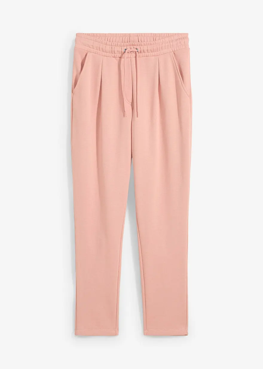 Jogginghose mit elastischem Bund in rosa von vorne - bonprix Jogginghose mit elastischem Bund in rosa von vorne - bonprix
