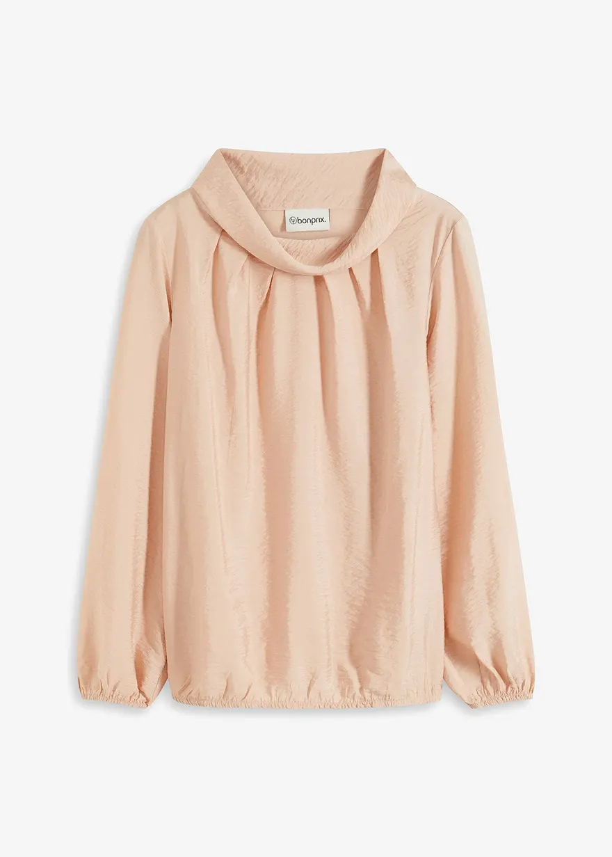 Tunika mit Struktur in beige von vorne - bonprix Tunika mit Struktur in beige von vorne - bonprix